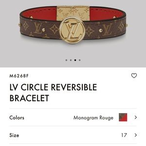 LV circle reversible bracelet